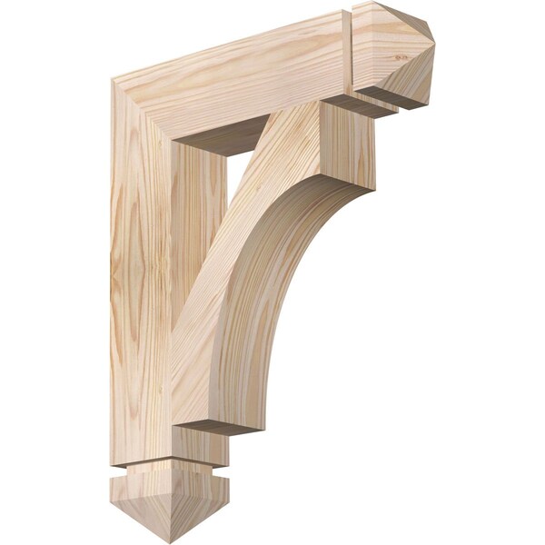 Ekena Millwork Westlake Arts & Crafts Smooth Bracket, Douglas Fir, 3 1/2"W x 16"D x 20"H BKT04X16X20WTL03SDF - main
